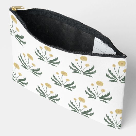 Paardenbloem Rits Pouch - Groot Etui (Open)