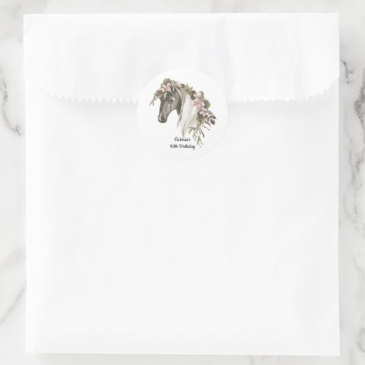 Paardenbloem Ronde Sticker (Tas)