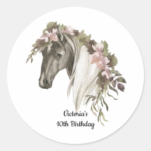Paardenbloem Ronde Sticker (Voorkant)
