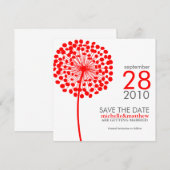 Paardenbloem Save the Date Aankondigingen (Voorkant / Achterkant)