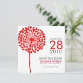 Paardenbloem Save the Date Aankondigingen (Staand voorkant)