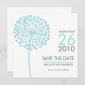 Paardenbloem Save the Date Aankondigingen (Voorkant / Achterkant)