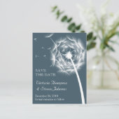 Paardenbloem Save the Date Briefkaart (Staand voorkant)