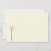 paardenbloem save the date kaart (Achterkant)