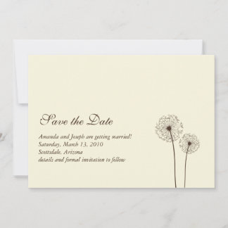 paardenbloem save the date kaart