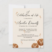 Paardenbloem Seeds Celebration of Life Kaart (Voorkant)