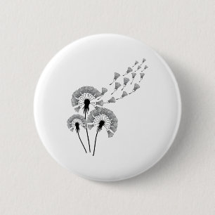 Paardenbloem Shuttle Shirt voor Badminton Player B Ronde Button 5,7 Cm