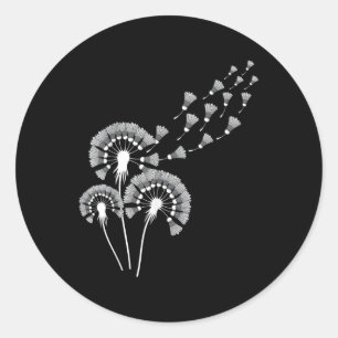 Paardenbloem Shuttle Shirt voor Badminton Speler _ Ronde Sticker