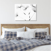Paardenbloem Teken Doek Canvas Afdruk (Insitu (Slaapkamer))
