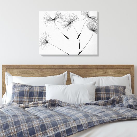 Paardenbloem Teken Doek Canvas Afdruk (Insitu (Slaapkamer))