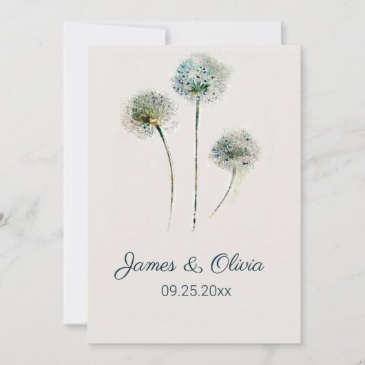 Paardenbloem Trouw Uitnodiging (Voorkant)