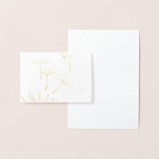 Paardenbloem Tufts in de vlucht Folie Kaarten (Display)