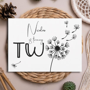 Paardenbloem tweede verjaardag kaart