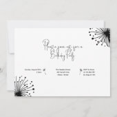 Paardenbloem tweede verjaardag kaart (Achterkant)