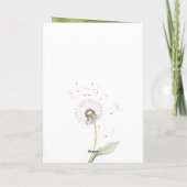 Paardenbloem Verjaardag Kaart (Achterkant)