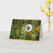 Paardenbloem Verjaardagswensen Kaart (Gele Bloem)