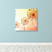 Paardenbloem Vinger Prints (Insitu (Houten vloer))