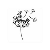 Paardenbloem Vliegende Zaden Rubberstempel (Afrduk)