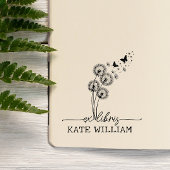 Paardenbloem & Vlinders Custom ex libris Zelfinktende Stempel