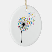 Paardenbloem vlinderstroom keramisch ornament (Rechts)
