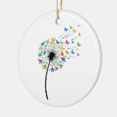 Paardenbloem vlinderstroom keramisch ornament (Links)