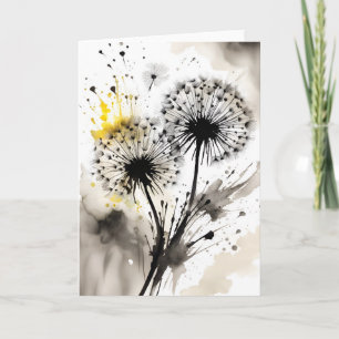 Paardenbloem - Waterverf bloemen Kaart
