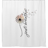 Paardenbloem Wens Douche Gordijn Sunset Vlinders (Voorkant)