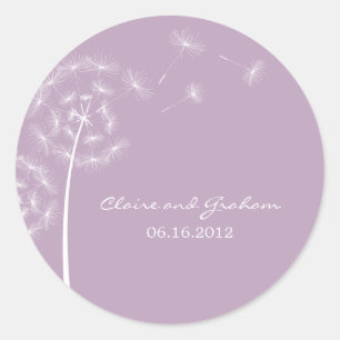Paardenbloem wens gunst Sticker of envelopzegel