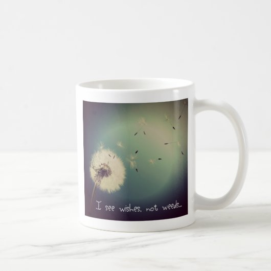 Paardenbloem Wensen Koffiemok (Rechts)