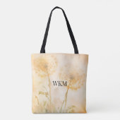 Paardenbloem Wensen Monogram Tote Bag (Achterkant)