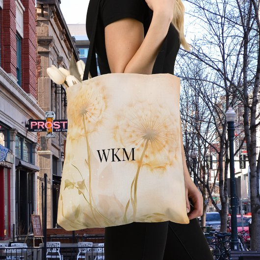 Paardenbloem Wensen Monogram Tote Bag