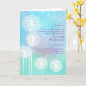 Paardenbloem wenst autisme steun sympathie kaart (Gele Bloem)