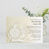 Paardenbloem wenst Bloemen Kaart (Staand voorkant)