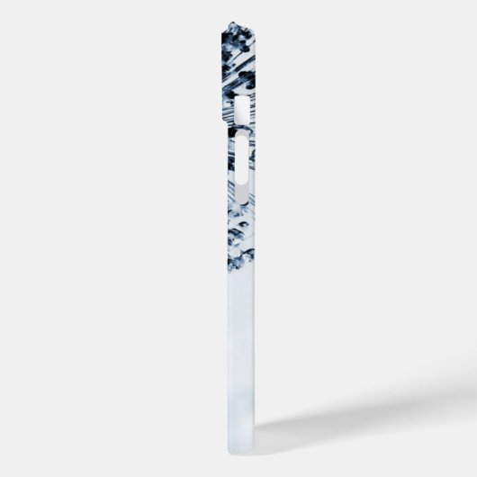 Paardenbloem wenst chique blauwe aangepaste bloems Case-Mate iPhone case (Achterkant / Links)