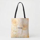 Paardenbloem wenst Monogram Tote Bag (Voorkant)