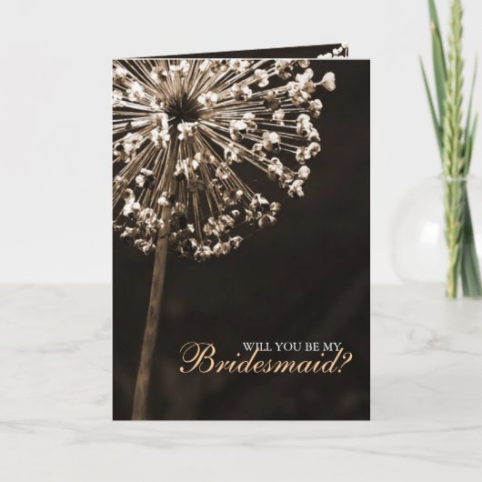 Paardenbloem wenst: "Wil je mijn bruidsmeisje zijn (Voorkant)