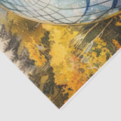 Paardenbloem Wereldbol Tissuepapier (Detail)