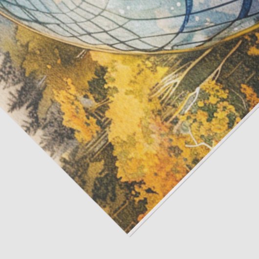 Paardenbloem Wereldbol Tissuepapier (Detail)