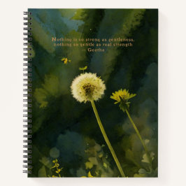 Paardenbloem Wildflower Weed Goethe LifeQuote Jour Notitieboek