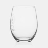 Paardenbloem Wishes Stemless wijnglas Wijnglas Zonder Voet (Links)