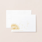 Paardenbloem zaden nemen vlucht folie kaarten (Met envelop)