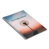 Paardenbloem Zonsondergang Notitieboek (Rechterzijde)