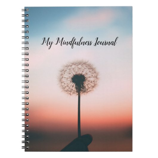 Paardenbloem Zonsondergang Notitieboek (Voorkant)