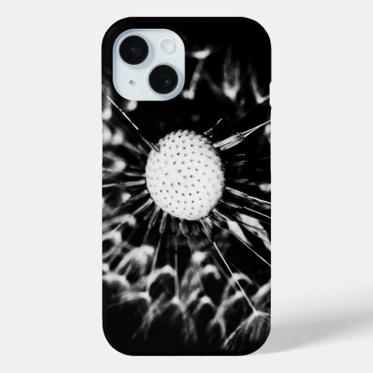 paardenbloem zwart Case-Mate iPhone case (Achterkant)