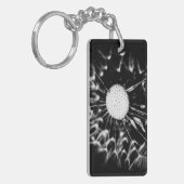 paardenbloem zwart sleutelhanger (Voorkant Links)