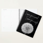 Paardenbloem zwart wit macro fotografie inspireren planner (Display)
