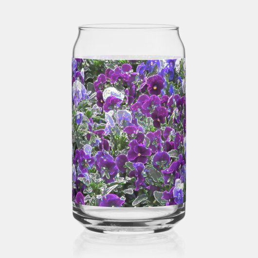 Paardenbloemen 8420 blikvorm glas (Voorkant)