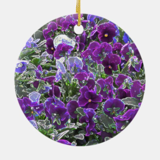 Paardenbloemen 8420 keramisch ornament (Achterkant)