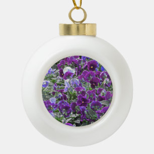 Paardenbloemen 8420 keramische bal ornament