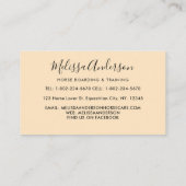  paardenbloemen Aangepaste paardenbloem Visitekaartje (Achterkant)